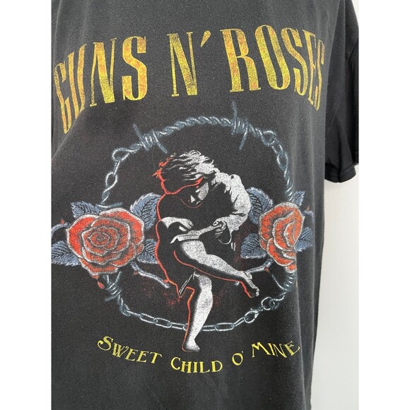 Guns N Roses T-Shirt Womens XX Large XXL Graphic Band Crew Neck Sweet Child Tee - Picture 2 of 6